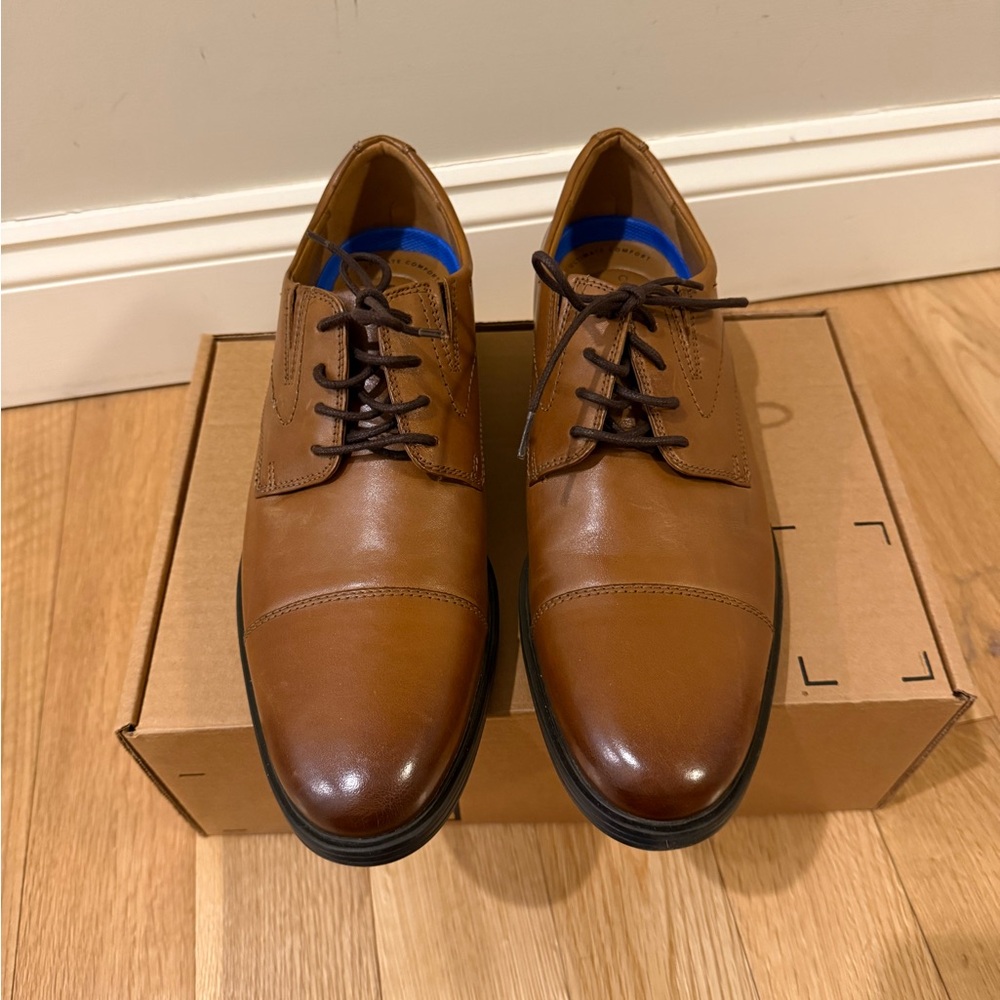 CLARKS men’s Whiddon Cap-Toe Oxfords Shoo